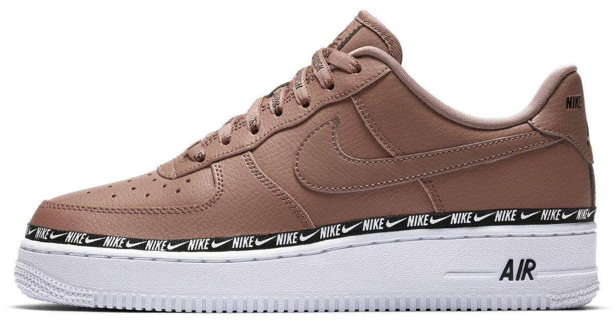 Nike Air Force 1 Lab Low, бежевый, кожа, женские