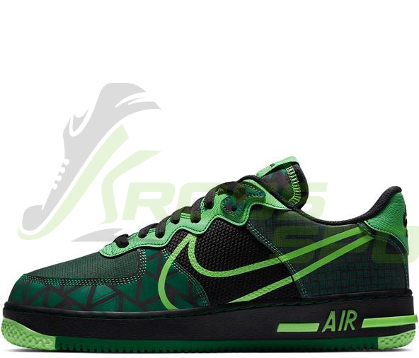 Nike Air Force 1 React Green Black