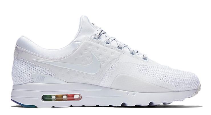 Nike Air Max Zero White, белые, нейлон, мужские