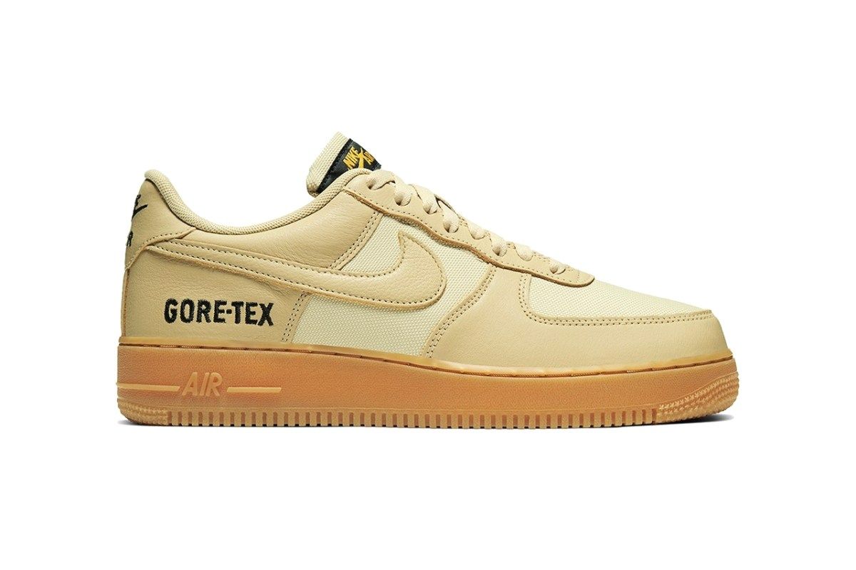 Nike Air Force 1 Low Gore-Tex, бежевый, кожа, нейлон, мужские