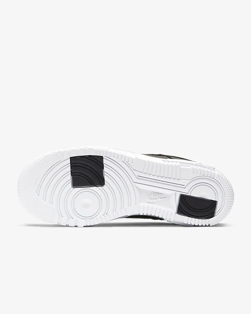 Nike Air Force 1 Low Pixel Triple черные кожа мужские-женские